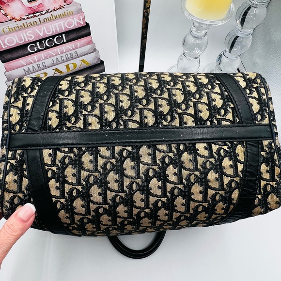 Dior Boston Trotter Bag - Navy/Tan - Picture 8 of 16